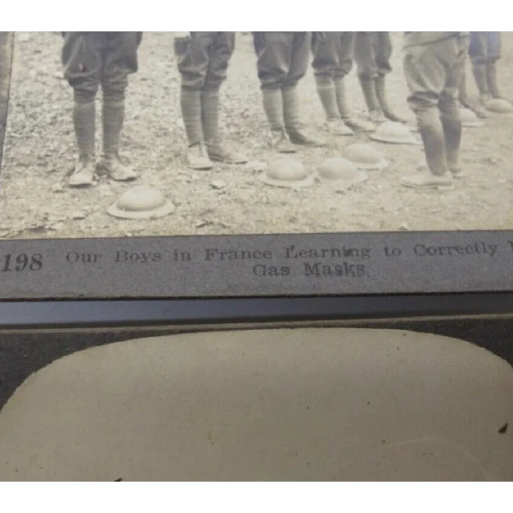 WWI Keystone Stereoview Military War Cards Holmes Stereoscope Viewer Box Lot